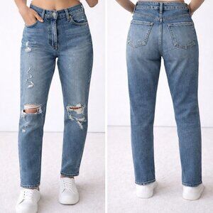 AGOLDE Distressed High Waist Style A018-812 Women’s Size 25 Light Wash Jeans